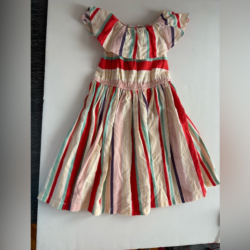 Margherita Colorful Striped Dress NWT